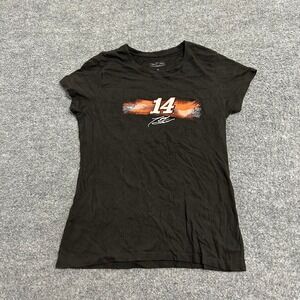 Stewart-Haas Racing T-Shirt Womens Size M Black Tony Stewart NASCAR Graphic Tee